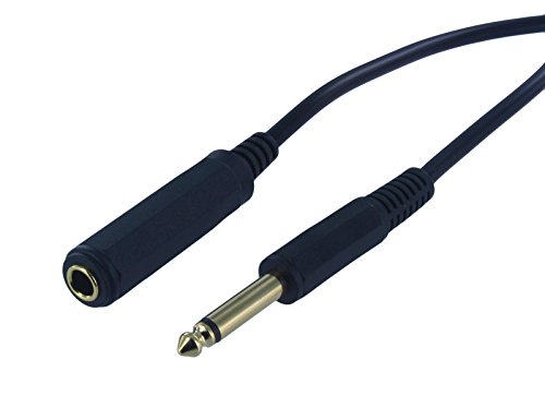 Cable de extensión mono 1/4 pulg macho a hembra 3 m miniatura 1