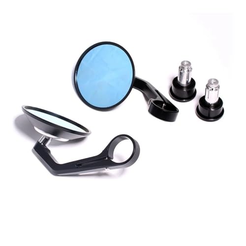 Rétroviseurs de guidon moto avec miroir poignée ronde 7/8 haute stabilité