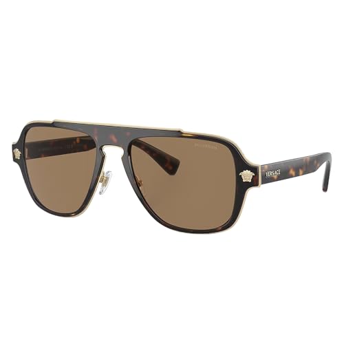 Image of Versace Man Sunglasses Black Frame, Dark Grey Lenses, 56MM
