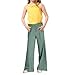 Girls Striped Side Fashion Baggy Track Pants Wide Leg Sweatpants Hiking Pants for 8 to 12 Years Green 8 to 9 Years