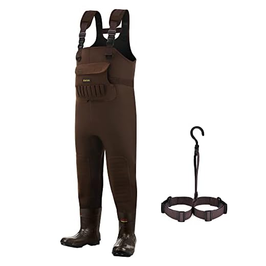 Gonex Neoprene Chest Hunting Waders with 600G/800G Insulated Boots 100% Waterproof Fishing Waders for Men Duck Hunting