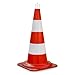 Produktbild Leitkegel Asperr-Set - 1 Leitkegel inkl. 1 Leitkegel Adapter - orange/weiß - Personenleitsysteme - Verkehrspylone - Polyethylen - Betriebsausstattung24®