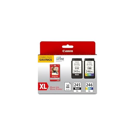 Canon PG-245XL/CL-246XL Ink/Photo Paper Pack, Compatible to MX490, MX492, MG2522, MG3020,MG2920,MG2924,iP2820,MG2525 and MG2420