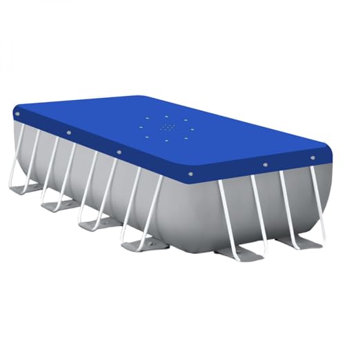 Linxor - Bâche de Protection réversible 4 Saisons pour Piscine Hors Sol - 150 GSM - Bleu et Gris - Plusieurs Formes et Tailles