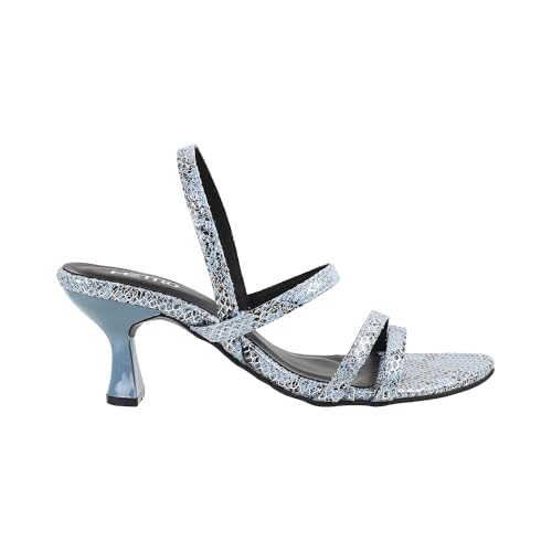 Image of Metro Women Synthetic Leather Kitten Heel Fashion Sandal