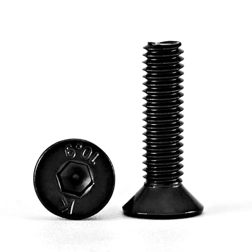 M3-0.5 x 8mm Black Oxide Hex Bolts, 100-Pack by Bolt Dropper
