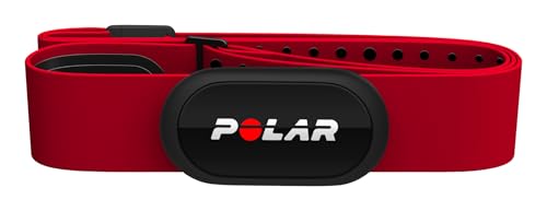 Polar H10 Heart Rate Monitor Chest Strap - ANT + Bluetooth, Waterproof HR Sensor for Men and Women, Red, M-XXL