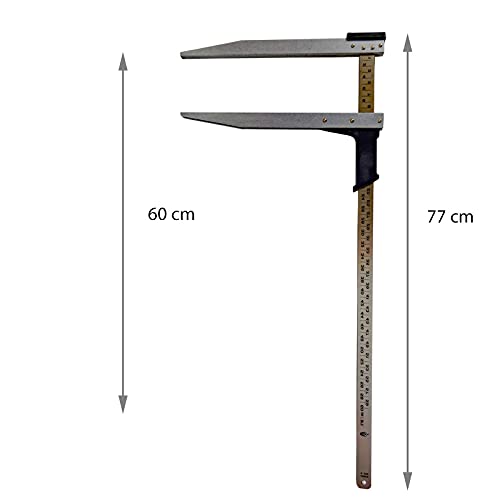 Messkluppe Waldfix, 60 cm, cm-Teilung, ungeeicht