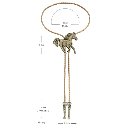 Image of Jeilwiy Bolo Tie for Men, Western Bolero Tie Cowboy Ties Native American Cowgirl Bolo Tie Accessories for Men Women