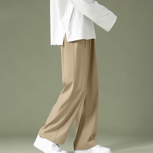 Wide Leg Pants for Mens Solid Color Striped Hanging Color Loose Pants Casual Vacation Summer Straight Leg Trousers3