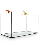GarPet Aquarium aus Glas - Glasbecken für Süß- und Seewasser - hochwertiges Glas-Aquarium - Premium Fisch-Aquarium - Fisch-Becken 80 x 35 x 40 cm