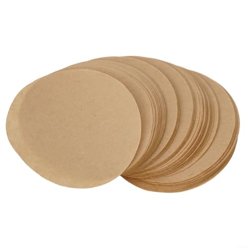 Papel de filtro de café de 51 mm, 53 mm, 58 mm, paquete de 100 unidades para máquina de espresso, filtros de tazón de polvo, accesorio de preparación, pulpa de madera sin blanquear color blanco