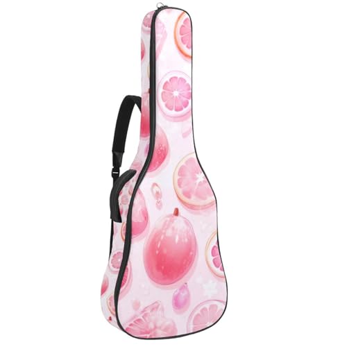 Housse guitare étanche à motif rose : protection complète et rangement multipoche
