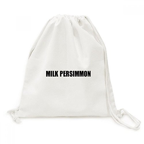 Sac à cordon en toile Lait Persimmon DIYthinker pour voyage et loisirs