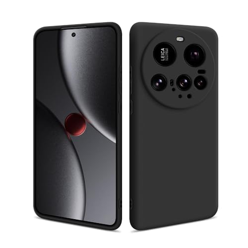 HSP Hülle für Xiaomi 15 Ultra [Staubabweisend] Handyhülle | Premium TPU Silikon Case Schutzhülle | Kratzfest Stoßfest Fallschutz | Kameraschutz Displayschutz | Passgenau Dünn Matt | Schwarz