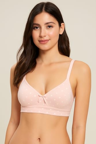Image of Viola's Secret 6 Pack of Color Print T-Shirt Bras B Cup C Cup and D Cup