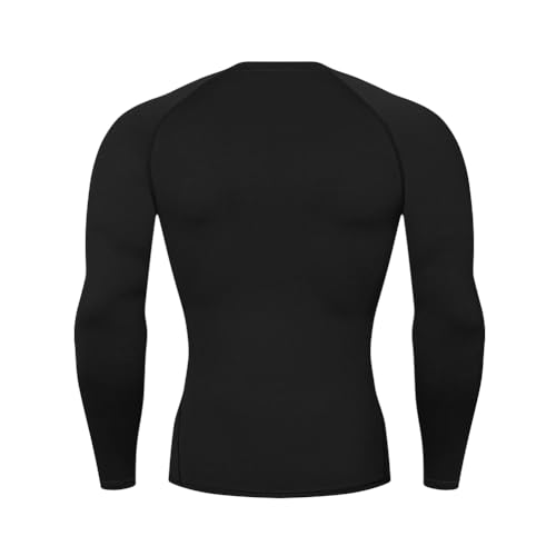 HYCOPROT Compression Shirts for Men Athletic Long Sleeve Base Layer Workout Rash Guard Shirt3