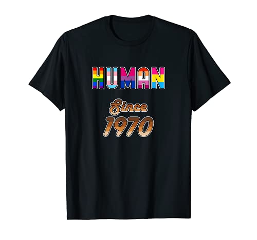 Mensch Seit 1970 51 Jahre Alt Geburtstag Stolz Hautfarbe T-Shirt Cover