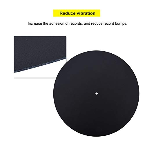 Tapis de platine en cuir véritable 290mm de qualité audiophile