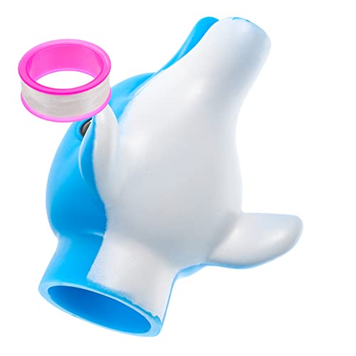 Milisten Cartoon Animal Faucet Extender for Hand Washing Extension Device for Safe Fun Bath Splash Design for Boy Girl Portable Easy to Install Dolphin Style