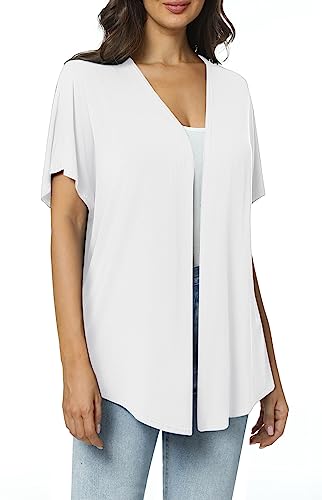 Urban CoCo Women's Lightweight Short Sleeve Kimono Cardigan Casual Cover Ups3