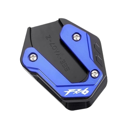 Béquille latérale FZ6 XJ6 stable : extension de béquille bleue contre les chutes de moto à l'arrêt