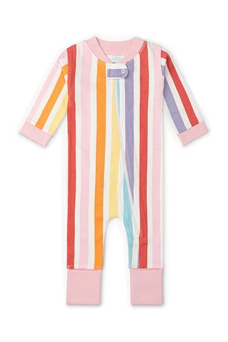Image of MONICA + ANDY One Piece Baby Pajamas, 100% Organic Baby Clothes for Girls and Boys, Sizes For Newborn and Infant