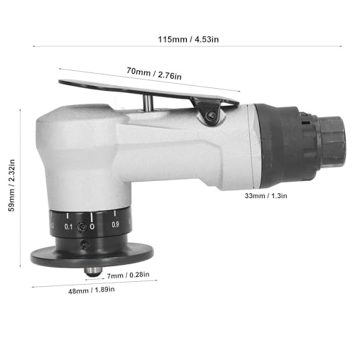YUMILI Pneumatische Anfasmaschine, Mini Anfasmaschine, Mini-45°-Entgratungswerkzeug, Entgratmaschinen, gerade Luftfasenmaschinen für leichtes Schleifen, Federkanten, Bogeneckenentgraten
