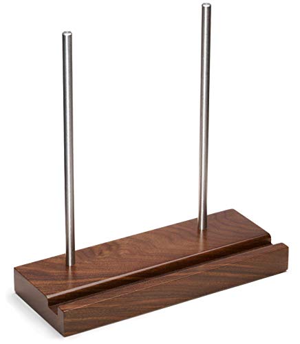 Optage Audio Tabletop Solid Walnut Now Playing Vinyl Holder, Vinyl Display Stand, Record Holder for...