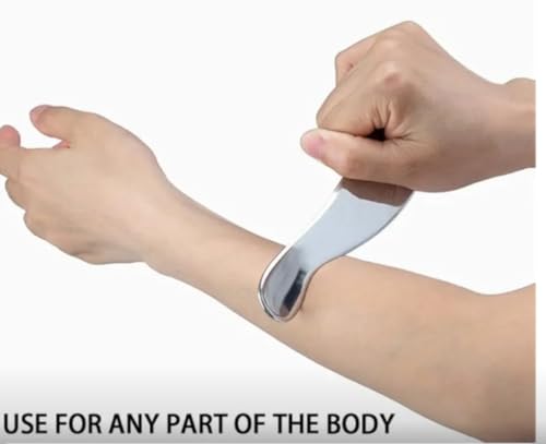 Image of Stainless Steel Gua Sha Massage Tools | Facial & Body Scraping Tools for Skin Lifting, Contouring and Soft Tissue Therapy