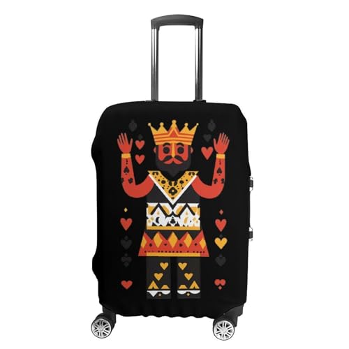 Poker King Travel Luggage Cover for Suitcase 19-32 Inches Elastic Washable Baggage Protector