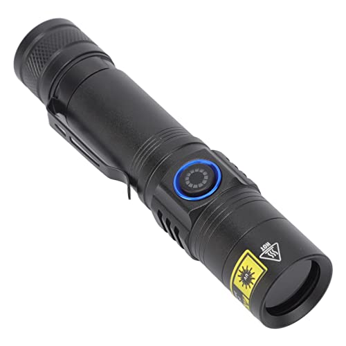 Zisemeil LED Black Light Linterna 365nm Recargable Ahorro de Energía Portátil Blacklight Detector Para Encontrar Escorpiones