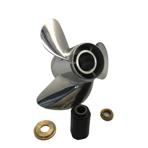 Image of Outboard Propeller 13 7 /8x21 for 135HP 220HP 300HP Stainless Steel 15 Splines Boat Parts 48-16546-A46-21P