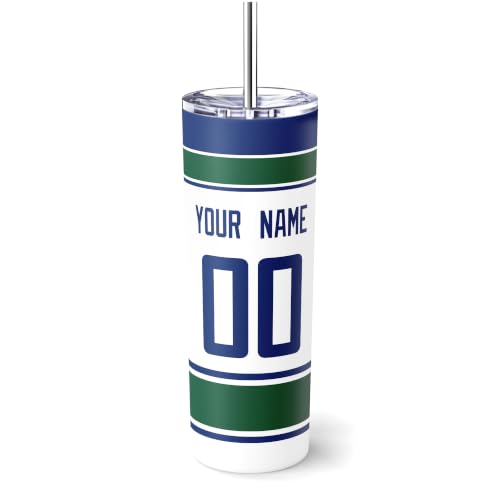 Image of ANTKING Vancouver Tumbler 20oz Travel Mug Custom Name Number Gifts | Stainless Steel Insulated Coffee Cup for Men Women