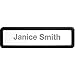 Lorell Recycled Plastic Cubicle Nameplate