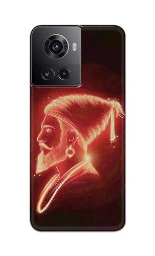 Image of PRINTFIDAA Printed Hard Back Cover Case for OnePlus 10R 5G 80W | 150W Back Cover (Chatrapati Shivaji Maharaj) -112