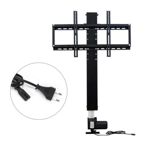 700 mm TV Lift eléctrico con mando a distancia DC24 V 20 mm/s TV soporte elevador elevador ajustable motorizado, máximo empuje 1000n/80 kg, para televisores de 26 "-57"