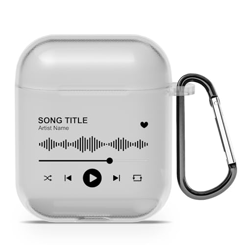 Individuelle AirPods-Hülle mit Song | Personalisierbar mit Liedtitel, Künstler oder Albumcover | Kompatibel mit AirPods 1–4, Pro, Pro 2 | Geschenkidee für Musikliebhaber