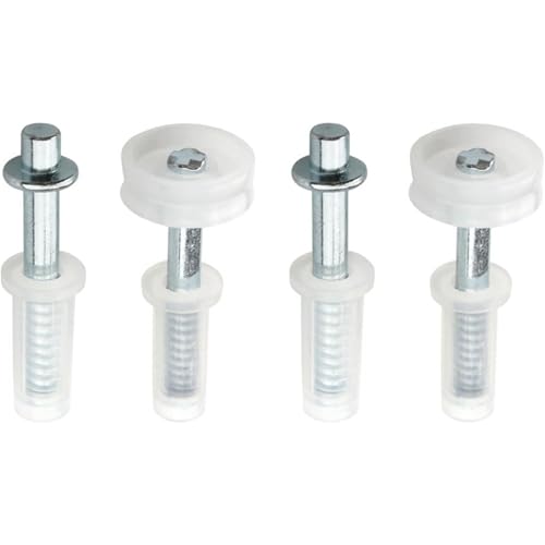 Bi-Fold Door Top Roller 12 piezas Bi-Fold Door Top Pivot y Rueda Guía Kit de Herrajes para Reparación de Closet de Ducha y Gabinete miniatura 1