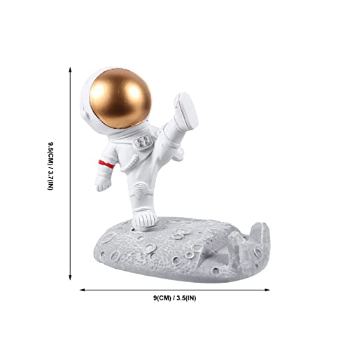 Ukcoco Kids Toys 1Pc Birthday Desktop Desk Hand- Painted Spaceman Phone Stylish For Stand Practical Micro Tabletop Lovely Activity Telephone Dock Boys Figurine Bracket Space Decor Holder Car Decor #TOP2