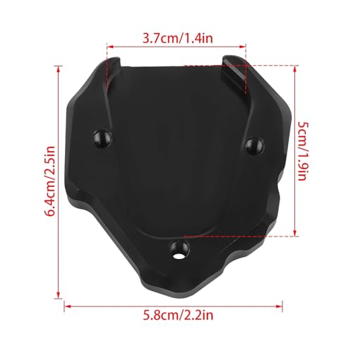 Plaque d'extension de béquille Honda CB1300 stop chute moto bleu