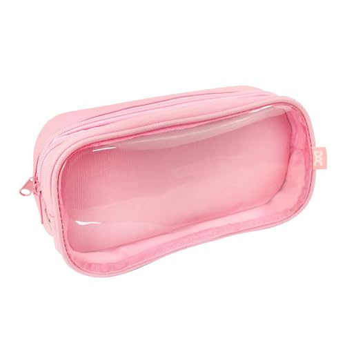 Estojo Baú Duplo DAC com PVC Cristal - Lilás