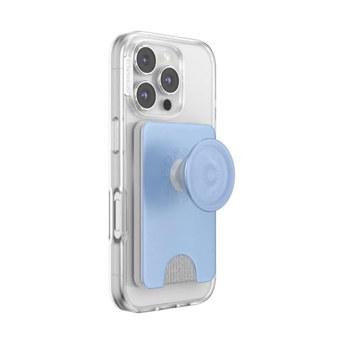 Image of PopSockets Phone Wallet for MagSafe with Grip- Metallic Frost