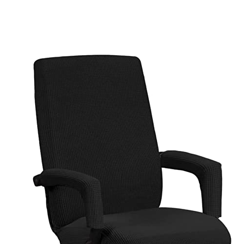 VMS INDIA Home Office Computer Chair Full Stretchable Rotate Chair Seat Cover Black L Deal