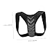 IWOWHERO Invisible Back Brace Posture Corrector for Men Women Adjustable Breathable Sitting Posture Support Device PU Leather Hunchback Straightener for Adults