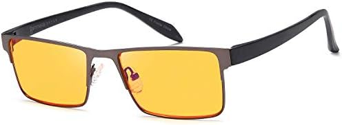 GAMMA RAY OPTICS Blue Light Blocking Orange Glasses Anti Glare 0.00