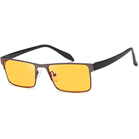 GAMMA RAY OPTICS Blue Light Blocking Orange Glasses Anti Glare 0.00 Cover