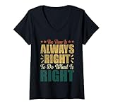 Womens The Time Is Always Right To Do What Is Right MLK Day BLM V-Neck T-Shirt