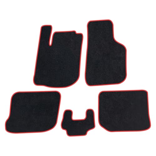 Tapis de sol voiture pour Bora 2002-2008 rouge sur mesure 4 pièces
