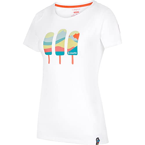 La Sportiva ICY Mountains Damen-T-Shirt, Weiß